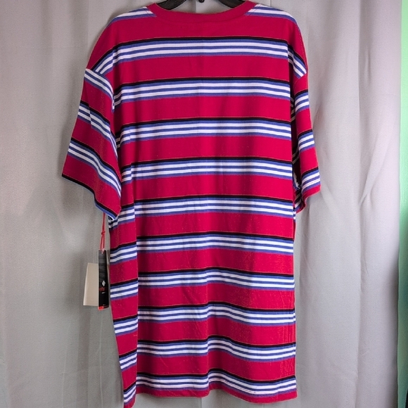 Enyce Red and Blue Striped Short Sleeve Tee - Picture 4 of 6